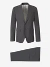 Dsquared2 Straight Wool Suit In Gray