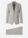 Dsquared2 Straight Wool Suit In Grey