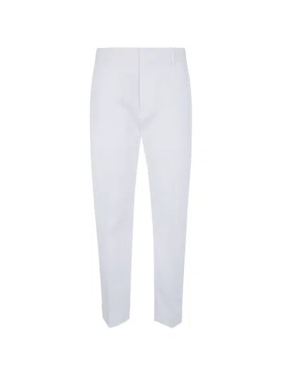 Dsquared2 Slim Man Trousers Belt Loops Pockets In Blue
