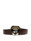 Dsquared2 Plaque-buckle Leather Belt In Brown