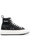 Dsquared2 Platform-sole High-top Sneakers In Black