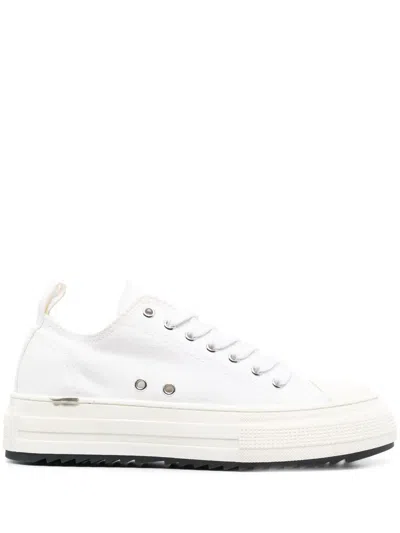DSQUARED2 PLATFORM-SOLE LOW-TOP SNEAKERS