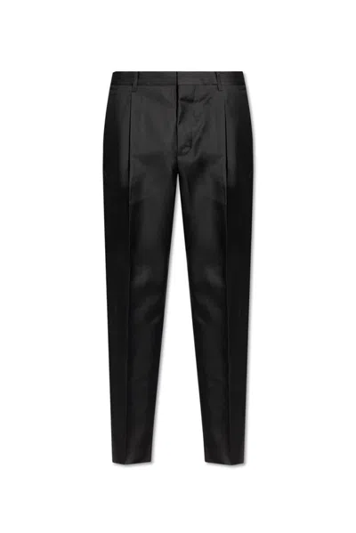 Dsquared2 Pleat Tailored Trousers In Black