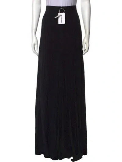 Pre-owned Dsquared2 Pleated Accents Long Skirt In Black
