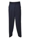 Dsquared2 Pleated Cuffed-hems Trousers In Blue