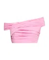 Dsquared2 Ruffled Crop Top In Pink