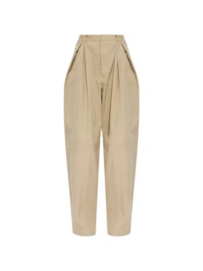 Dsquared2 Pleated Palazzo Pants In Neutral