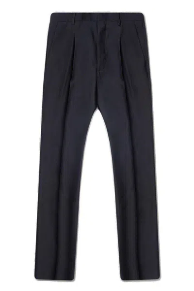 Dsquared2 Pleated Straight-leg Trousers In Black