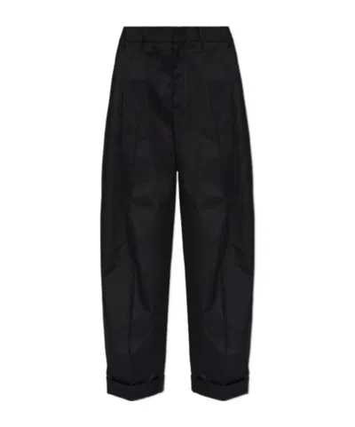 Dsquared2 Pleated-cuff Casual Trousers In Blue