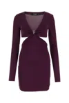 Dsquared2 Dsquared Plum Viscose Mini Dress