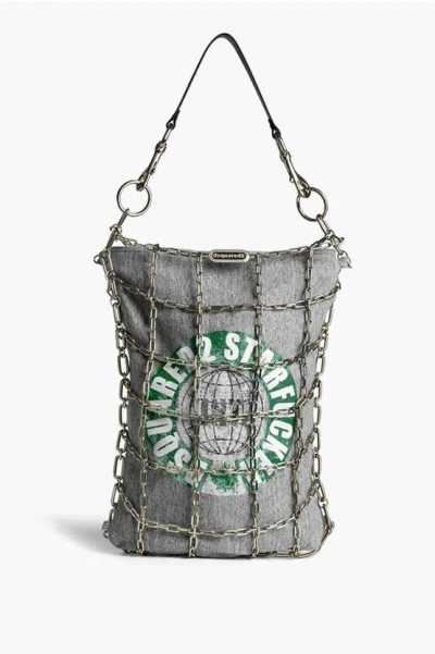 Dsquared2 Plush Bag With Chain