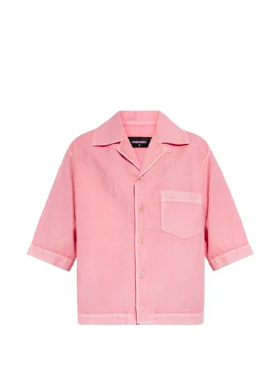 Dsquared2 Pocket Buttoned Shirt In Pink