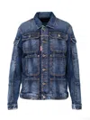 DSQUARED2 POCKET-DETAILED BUTTONED DENIM JACKET