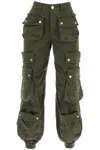 Dsquared2 Wide Leg Cargo Pants In Military Green (green)