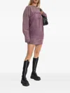 Dsquared2 Pocket Graphic Dress In Purple