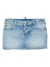 Dsquared2 Pocket Skirt In Blue