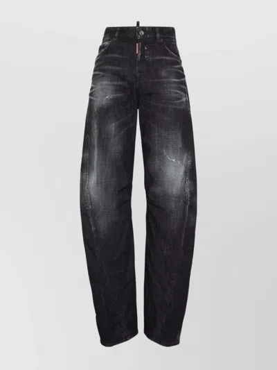 DSQUARED2 POCKETED TWISTED JEAN TROUSERS