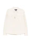 Dsquared2 Pockets Topstitch Shirt In Neutral