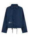 Dsquared2 Point-collar Jacket In Blue