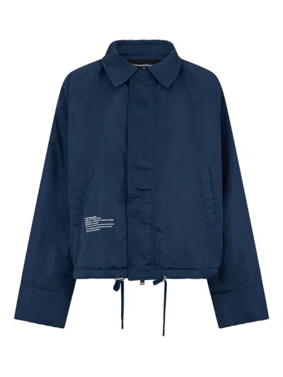 Dsquared2 Point-collar Jacket In Blue