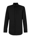 Dsquared2 Pointed-collar Conceal Fastened Shirt In Black