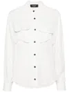 Dsquared2 Pointed-collar Shirt In 白色