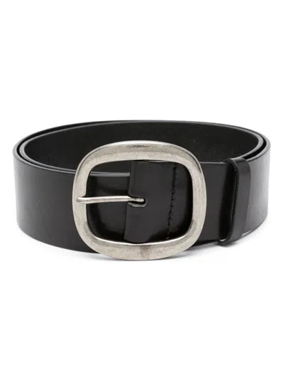 Dsquared2 Black Leather Belt For Men