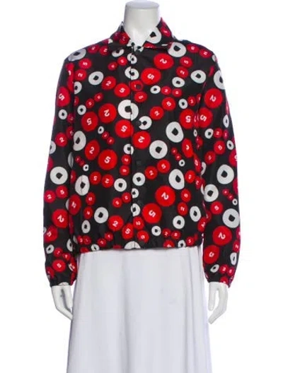 Pre-owned Dsquared2 Polka Dot Print Jacket W/ Tags In Red