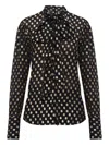 Dsquared2 Polka-dot Tie Shirt In Black