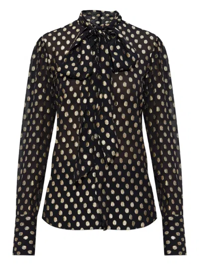 DSQUARED2 POLKA-DOT TIE SHIRT