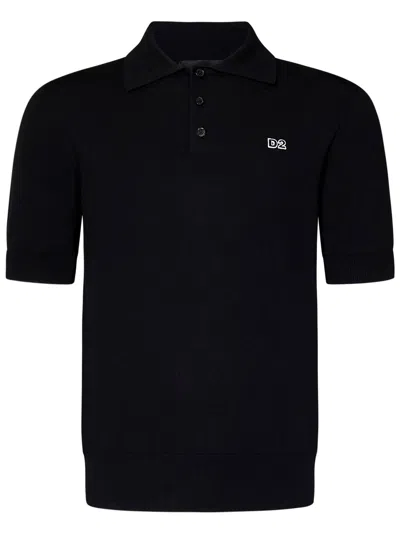 Dsquared2 Polo Shirt In Black