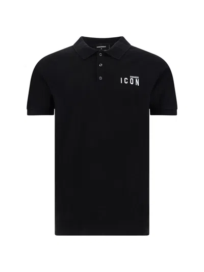 Dsquared2 Polo Shirt In Black