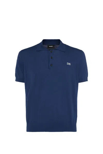 Dsquared2 Polo Shirt In Blue