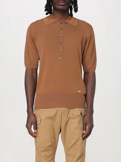 Dsquared2 Polo Shirt  Men Color Brown