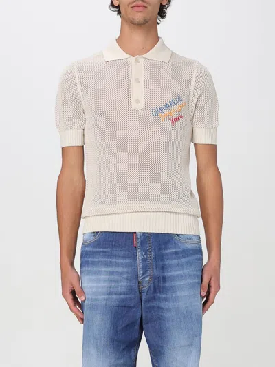 Dsquared2 Polo Shirt  Men Color Cream