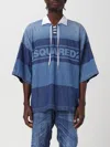 Dsquared2 Denim Rugby Polo In Navy