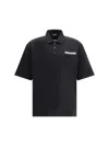 Dsquared2 Black Polo Shirt With Classic Collar And Logo Lettering On The Front In Black