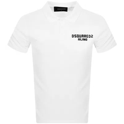 DSQUARED2 DSQUARED2 POLO T SHIRT WHITE