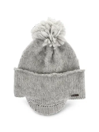 Dsquared2 Pom-pom Beanie Hat In Gray