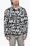 Dsquared2 Pop 80's Denim Jacket With Lettering Print In Black