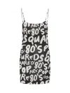 Dsquared2 Graphic-print Sleeveless Minidress In Colour Mix