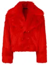 Dsquared2 'pop Fox' Red Acrylic Blend Jacket In Red