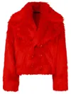Dsquared2 'pop Fox' Red Acrylic Blend Jacket In Red