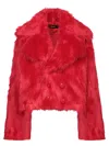 Dsquared2 'pop Fox' Red Acrylic Blend Jacket In Red