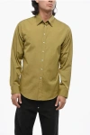 Dsquared2 Popeline Fullback Shirt With Back Print In Green