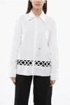 Dsquared2 Popeline Woodstock Shirt With Open Work Detail