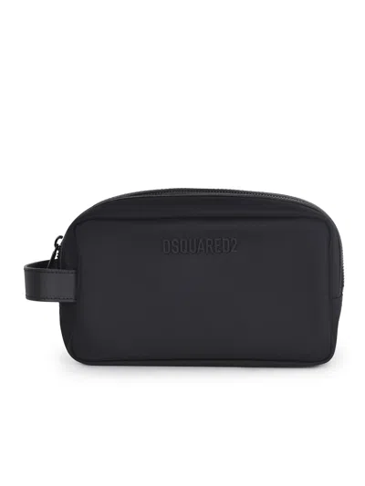 Dsquared2 Pouch Made Of Mixed Leather