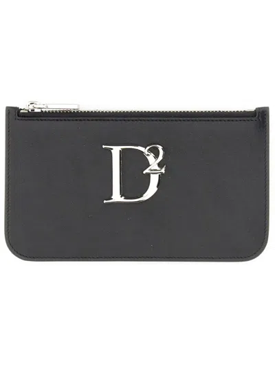 Dsquared2 Dsquared Pouch With Logo In Black