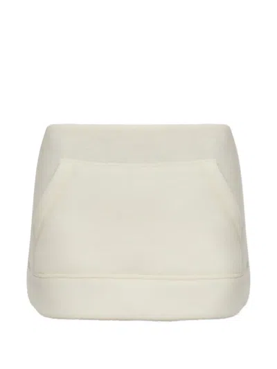 Dsquared2 Pouch-pocket Wool Skirt In Neutral