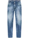 Dsquared2 Straight-leg Cropped Jeans In Blue